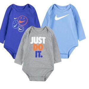 🔹NWT Baby Nike 3 Pack Jersey bodysuit  6M